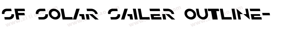 SF Solar Sailer Outline字体转换
